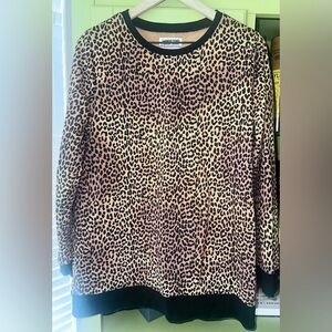 Lands End leopard sweatshirt